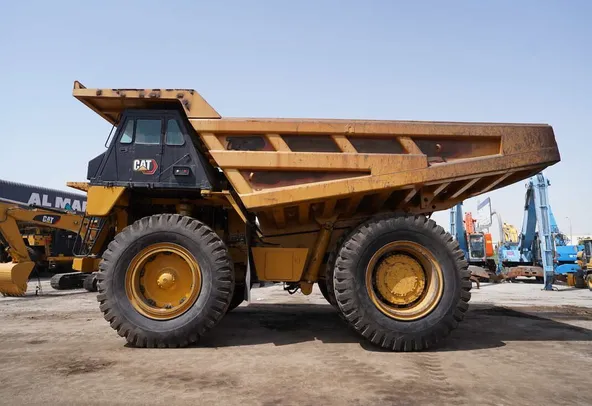 2021 Cat 777E Rigid Dumper Truck -Left side view