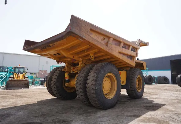 2021 Cat 777E Rigid Dumper Truck -Rear right view