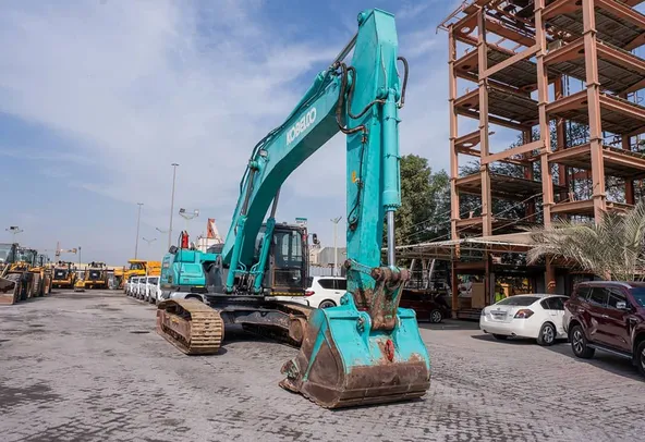 2021 Kobelco SK350LC-10 Track Excavator Front Right View
