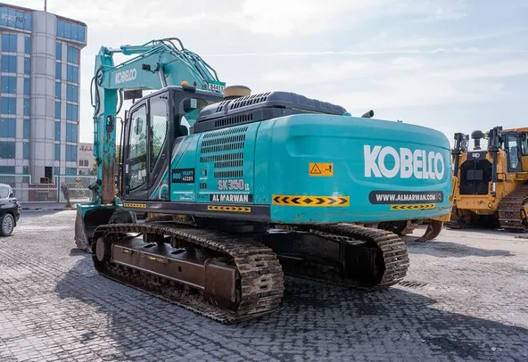 2021 Kobelco SK350LC-10 Track Excavator Rear Left View