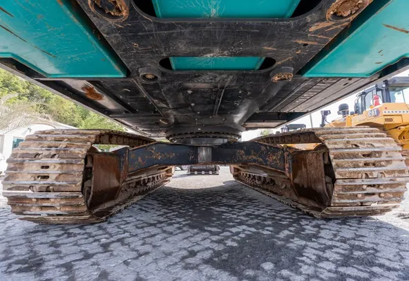 2021 Kobelco SK350LC-10 Track Excavator Under carriage View