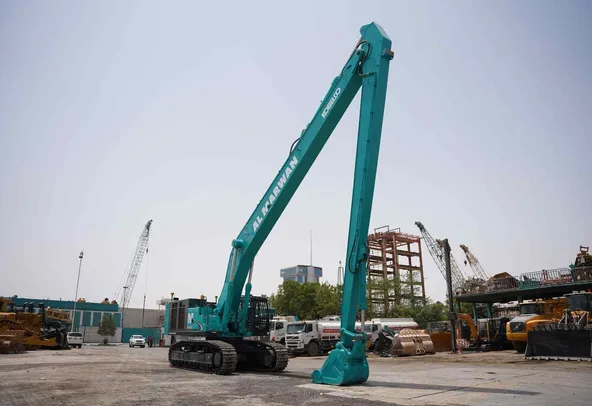 2022 Kobelco SK850LC Long Boom Excavator Front Right View - EX-0518