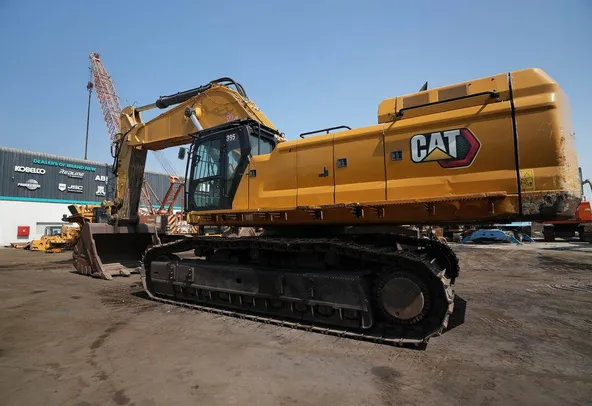 2022 Cat 395 Track Excavator Rear Left View
