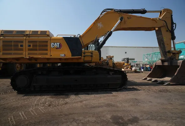 2022 Cat 395 Track Excavator Right Side View