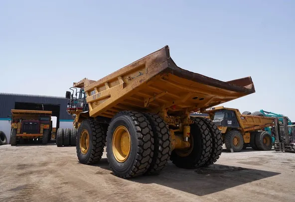 2022 Cat 777E Off-road Dump Truck-Rear left view