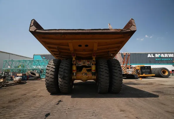 2022 Cat 777E Rigid Dump Truck Rear View