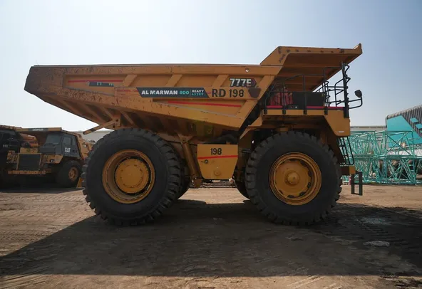 2022 Cat 777E Rigid Dump Truck Right Side View