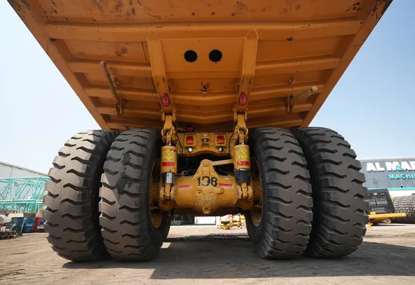 2022 Cat 777E Rigid Dump Truck Undercarriage view