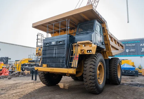 2022 Caterpillar 777 Rigid Dump Truck Front Left View
