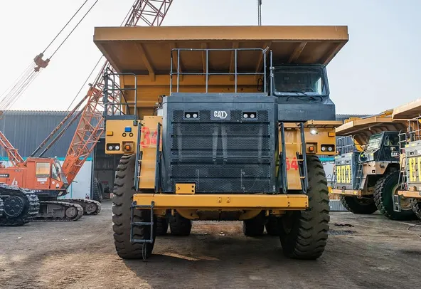 2022 Caterpillar 777 Rigid Dump Truck Front View