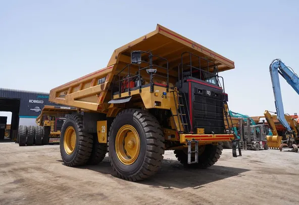 2022 Caterpillar 777E Rigid Dump Truck-Front-Right view