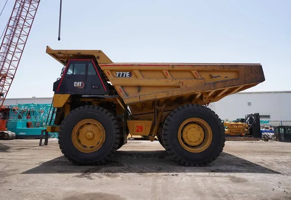 2022 Caterpillar 777E Rigid Dump Truck-Left Side view