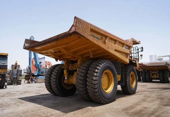 2022 Caterpillar 777E Rigid Dump Truck-Rear Right view