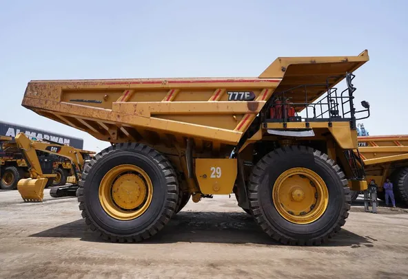 2022 Caterpillar 777E Rigid Dump Truck-Right view