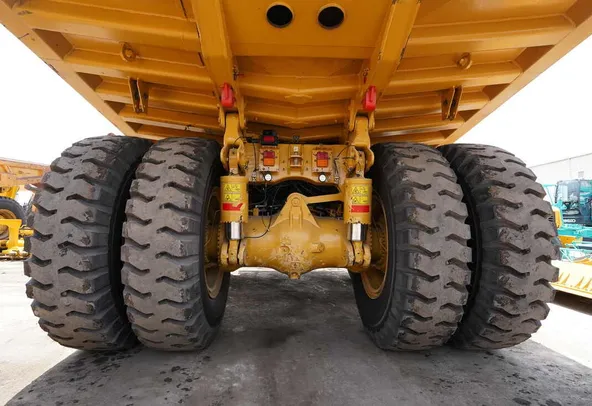2022 Caterpillar 777E Rigid Dump Truck-Undercarriage view