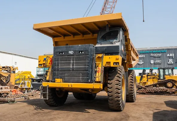 2022 Caterpillar 777E Rigid Dump Truck Front Left View