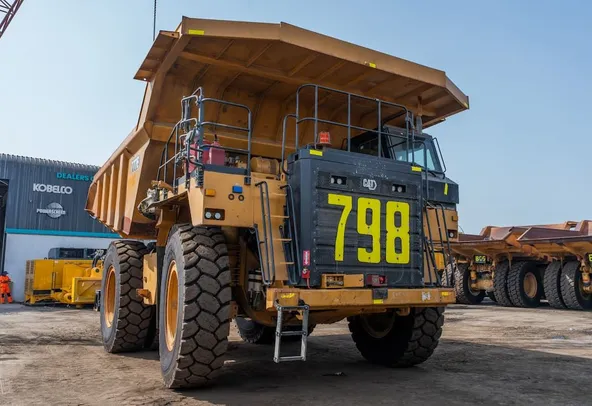 2022 Caterpillar 777E Rigid Dump Truck Front Right View