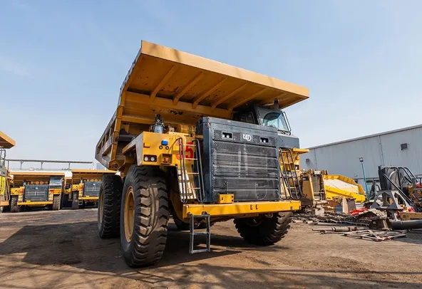 2022 Caterpillar 777E Rigid Dump Truck Front Right View