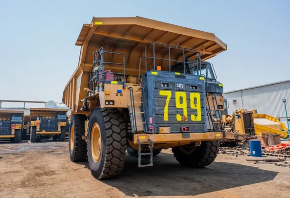 2022 Caterpillar 777E Rigid Dump Truck Front Right VIew