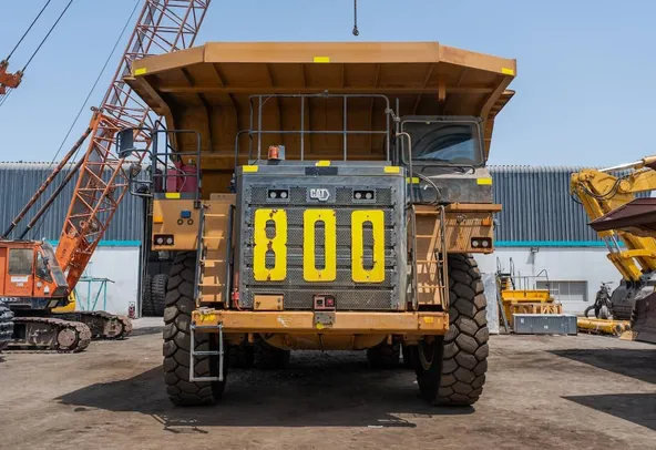 2022 Caterpillar 777E Rigid Dump Truck Front View