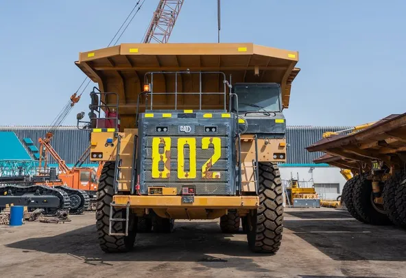 2022 Caterpillar 777E Rigid Dump Truck Front View