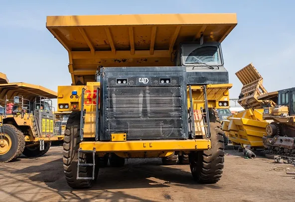 2022 Caterpillar 777E Rigid Dump Truck Front View