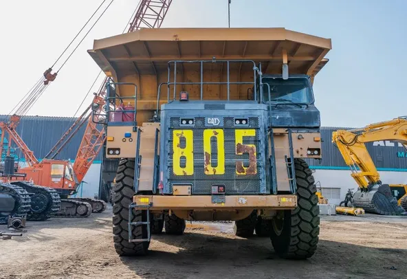 2022 Caterpillar 777E Rigid Dump Truck Front View