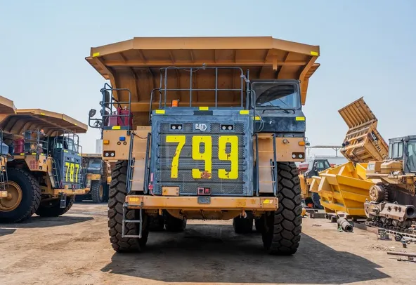 2022 Caterpillar 777E Rigid Dump Truck Front VIew