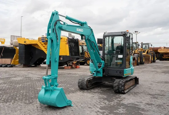 2022 Kobelco SK55SRX-6 Mini Excavator Front Left View
