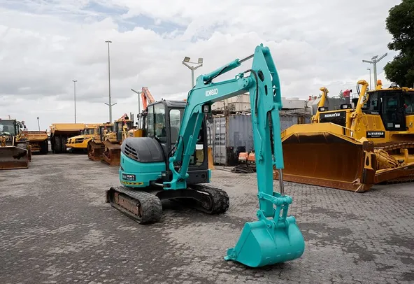 2022 Kobelco SK55SRX-6 Mini Excavator Front Right View