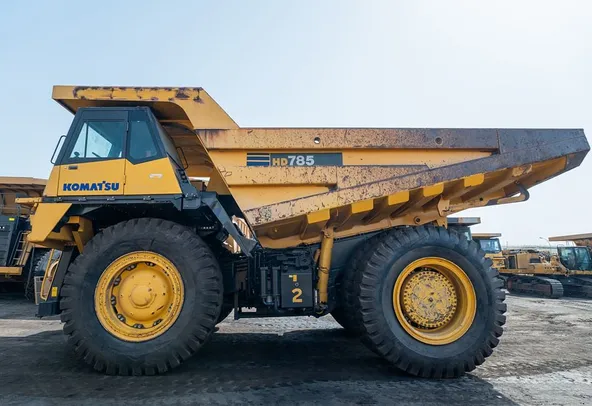 2022 Komatsu HD785-7 Rigid Dump Truck Left Side View