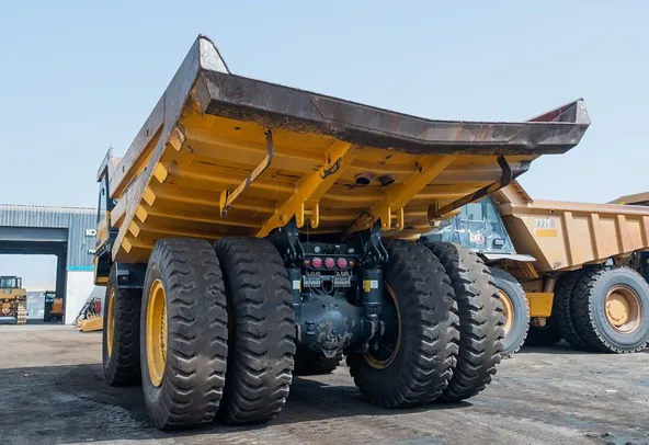 2022 Komatsu HD785-7 Rigid Dump Truck Rear Left View