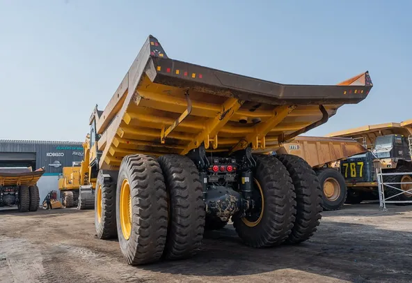 2022 Komatsu HD785-7 Rigid Dump Truck Rear Left View