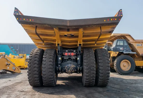 2022 Komatsu HD785-7 Rigid Dump Truck Rear View