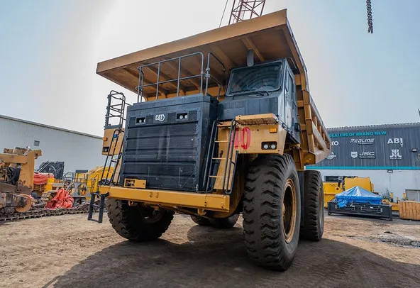 2023 Caterpillar 777 Rigid Dump Truck Front Left View