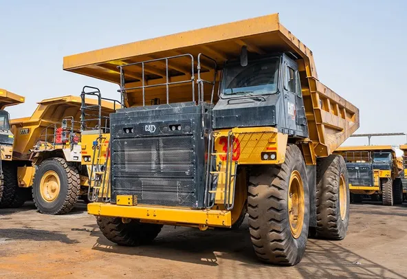 2023 Caterpillar 777 Rigid Dump Truck Front Left View