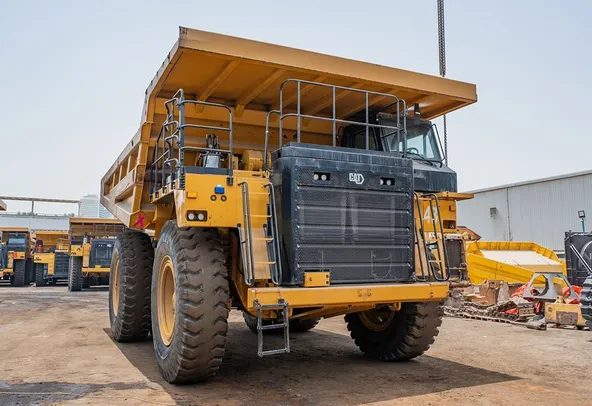 2023 Caterpillar 777 Rigid Dump Truck Front Right View