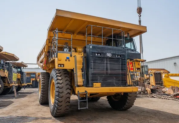2023 Caterpillar 777 Rigid Dump Truck Front Right View