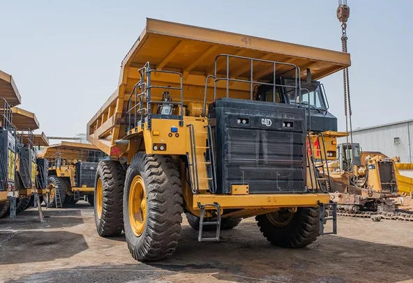 2023 Caterpillar 777 Rigid Dump Truck Front Right View