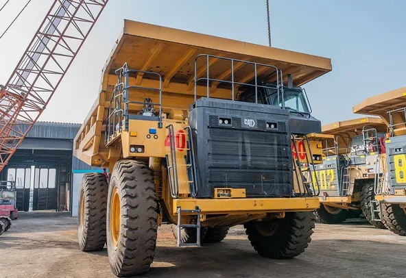 2023 Caterpillar 777 Rigid Dump Truck Front Right View