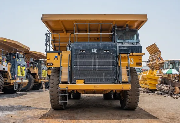 2023 Caterpillar 777 Rigid Dump Truck Front View