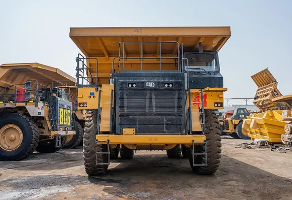 2023 Caterpillar 777 Rigid Dump Truck Front View