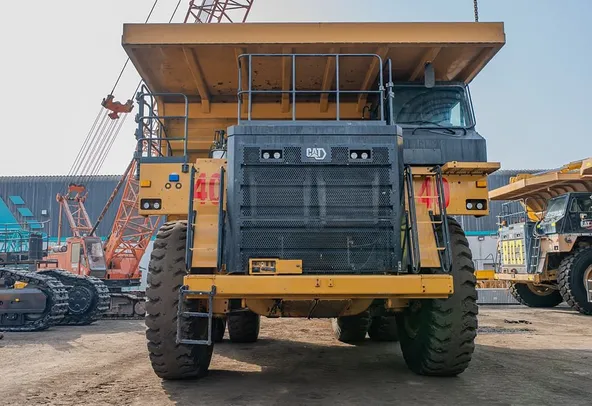 2023 Caterpillar 777 Rigid Dump Truck Front View