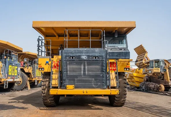 2023 Caterpillar 777 Rigid Dump Truck Front View