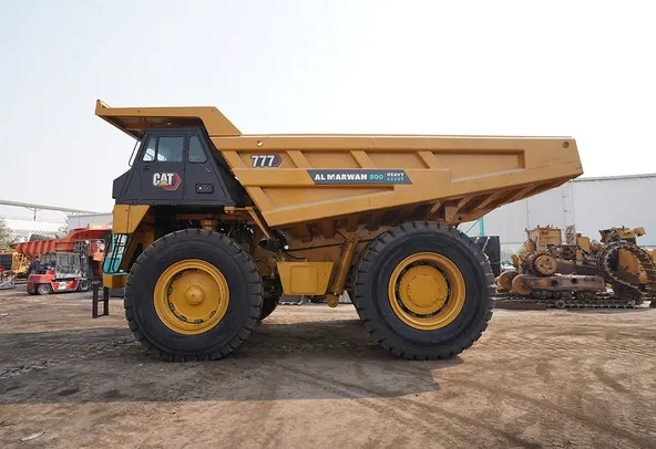 2023 Caterpillar 777 Rigid Dump Truck Left Side View