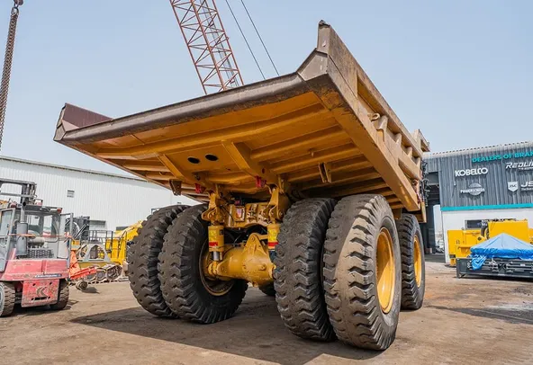 2023 Caterpillar 777 Rigid Dump Truck Rear Right View