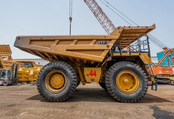 2023 Caterpillar 777 Rigid Dump Truck Right Side View