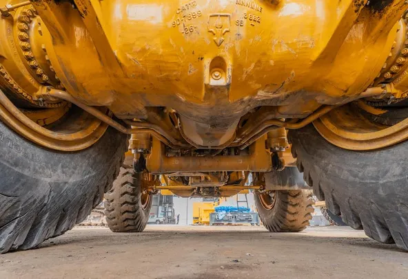 2023 Caterpillar 777 Rigid Dump Truck Under carriage View