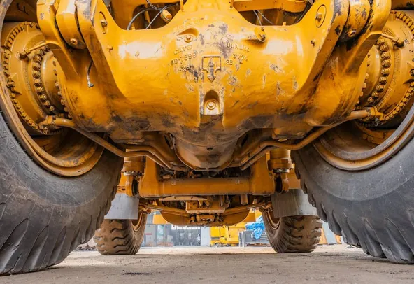 2023 Caterpillar 777 Rigid Dump Truck Under carriage View