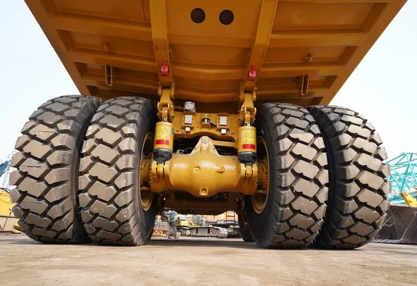 2023 Caterpillar 777 Rigid Dump Truck Under carriage View